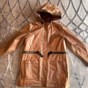 Little Marc Jacobs Shimmering Copper Hooded Raincoat